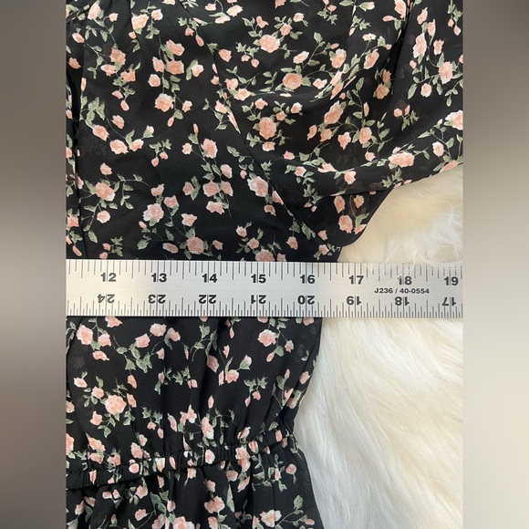 PRINCESS POLLY Polina Mini Dress In Black Floral size 0 - Picture 6 of 8
